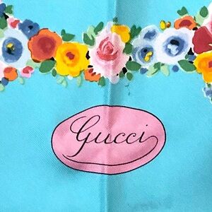 Vintage Gucci Silk Scarf